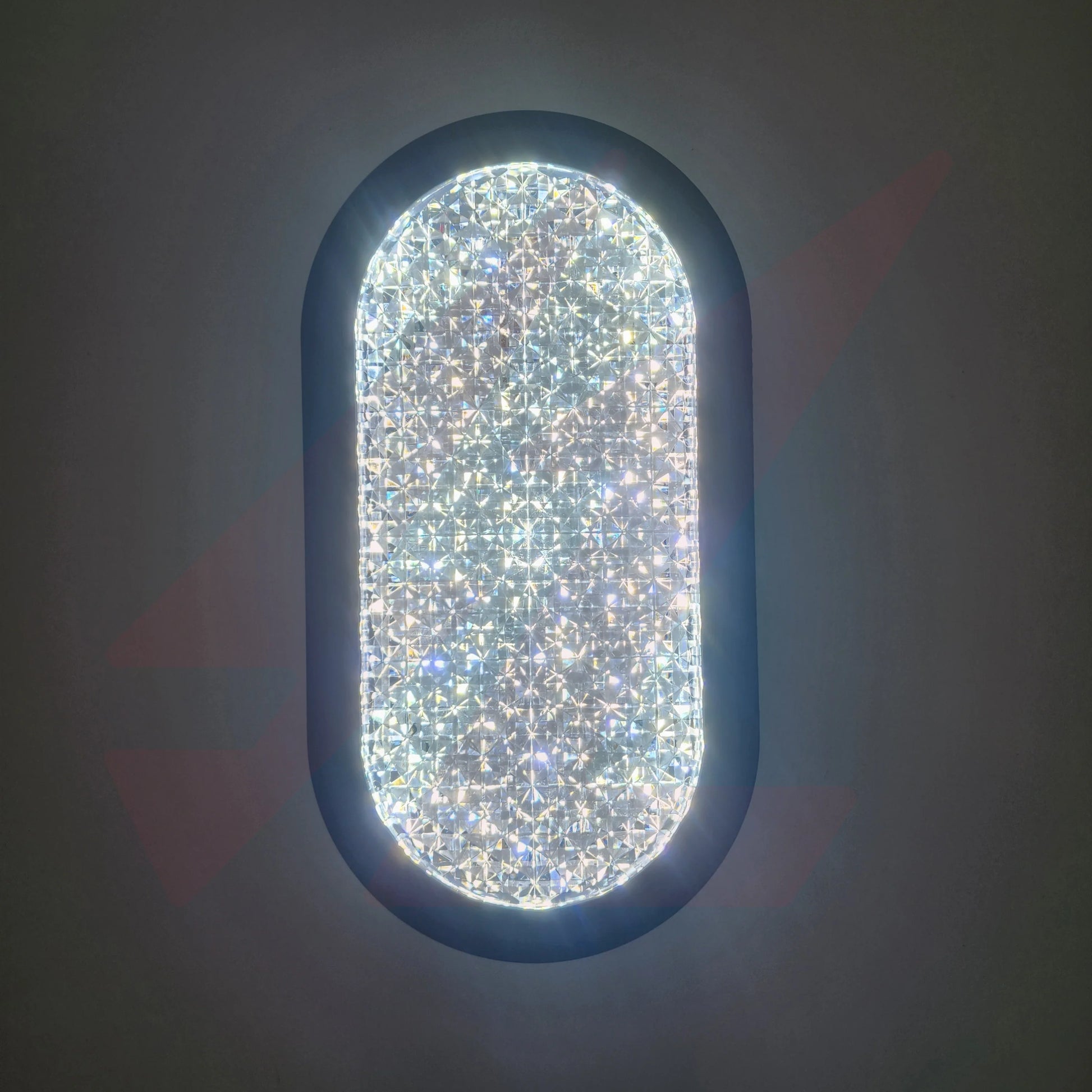 20W LED Crystal Decorative Wall Lamp with Black Aluminum Frame, Crystal Acrylic Diffuser, 3 Color CCT (3000K/4000K/6500K), 1600 Lumens, IP54 Waterproof for Indoor & Outdoor Use.
Smart Life Lighting & Electrical