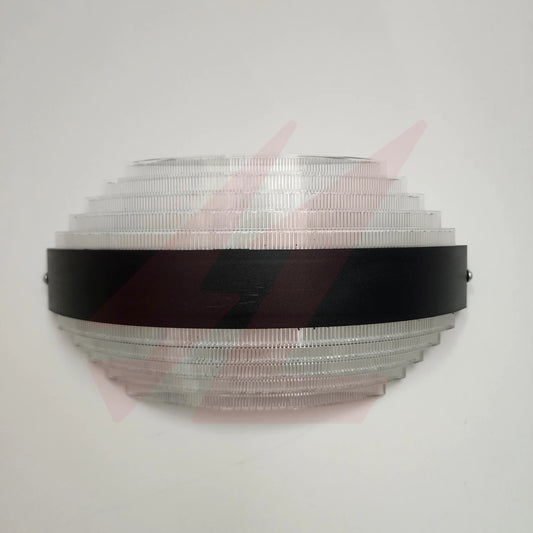 20W Modern LED Outdoor Wall Lamp with Black Metal Housing and Ribbed Acrylic Diffuser, 3000K Warm White, IP54 Waterproof.
Smart Life Lighting & Electrical