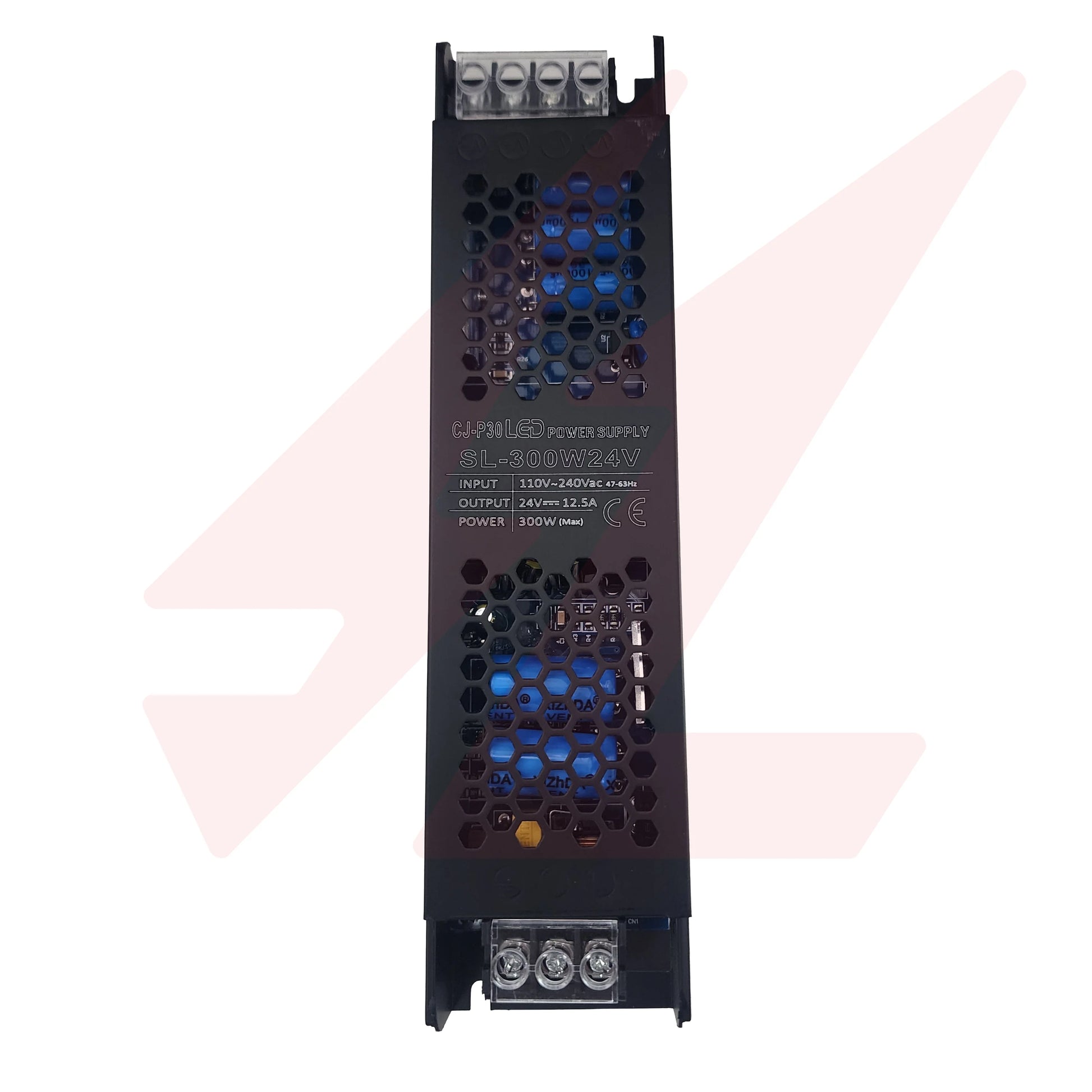 24V 300W 12.5A LED power supply with 110V–240V AC input and 24V DC output for LED lighting.
Smart Life Lighting & Electrical