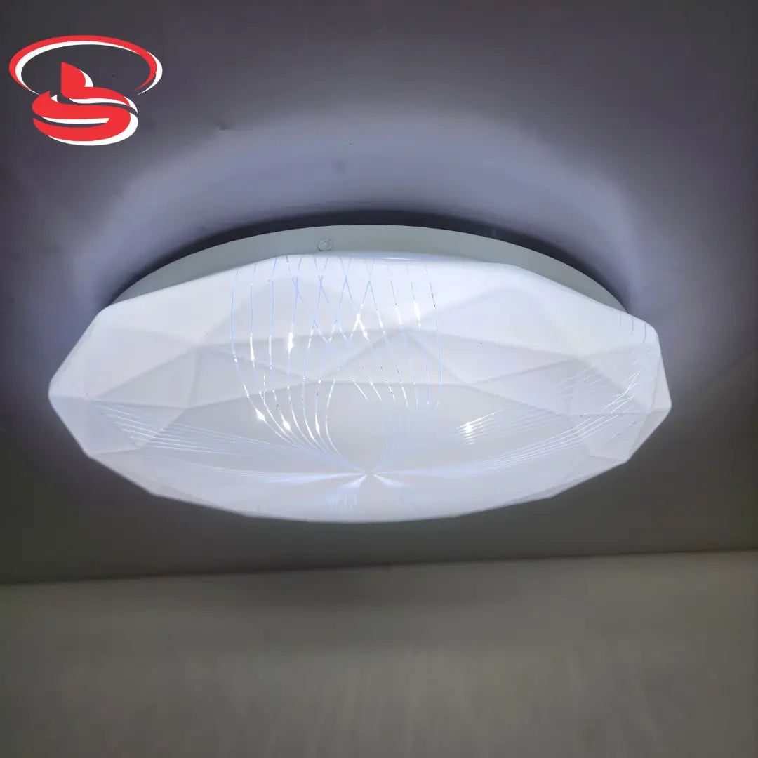 24w geometric LED ceiling light with modern dodecagon shape and decorative laser-cut line design – ideal for indoor home or office lighting.
Smart Life Lighting & Electrical 