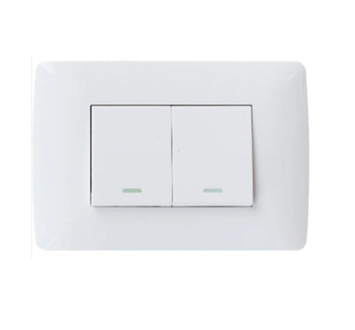 2 Lever 1 Way Switch (2x4). - Mr.Smart SA's Best Online Shopping Store