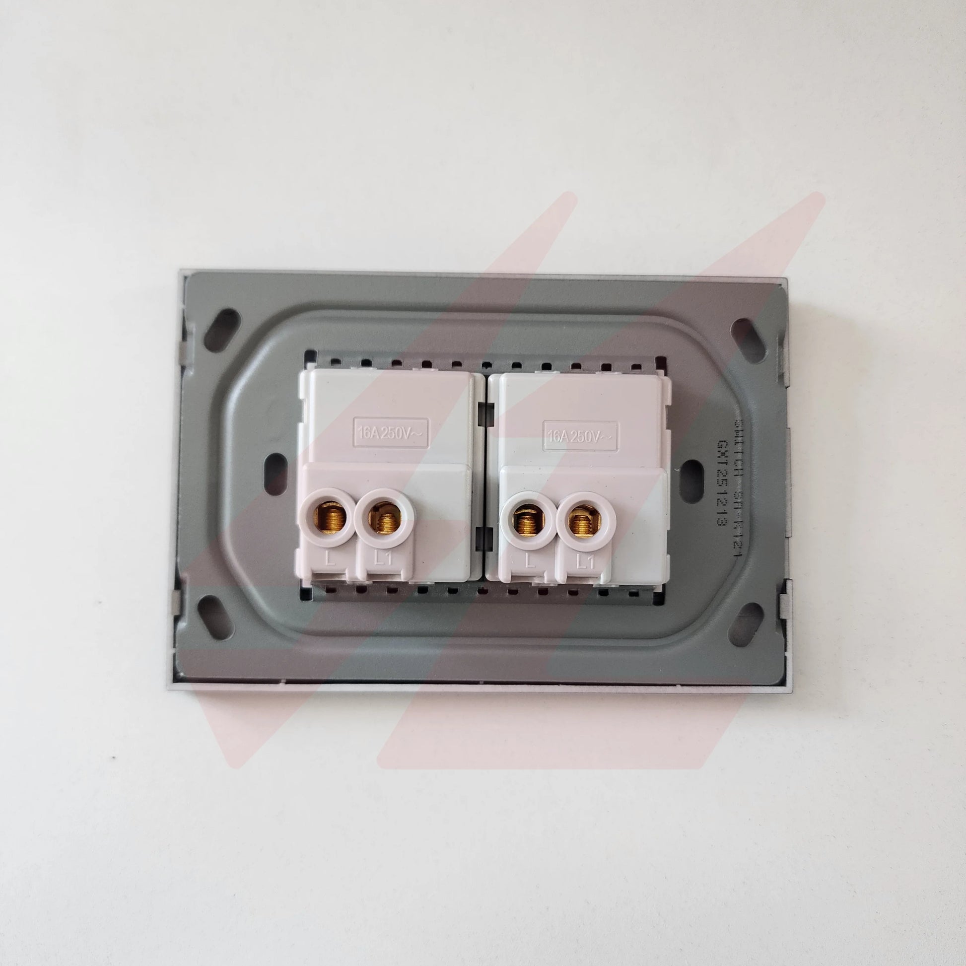 2 Lever 1 Way Double Switch black modern electrical wall switch.
Smart Life Lighting & Electrical		