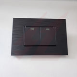 2 Lever 1 Way Double Switch black modern electrical wall switch.
Smart Life Lighting & Electrical		