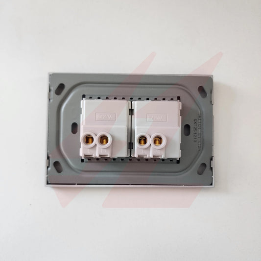2 Lever 1 Way Switch black modern electrical wall switch.
Smart Life Lighting & Electrical		