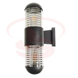 2 Way Up/Down Black Dome Wall Light glowing on exterior wall – Outdoor E27 Lamp
Smart Life Lighting & Electrical