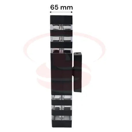 2 Way Up/Down Modern dual-layer rectangular outdoor LED wall lamp with transparent glass design for villa and gate lighting.
Smart Life Lighting & Electrical