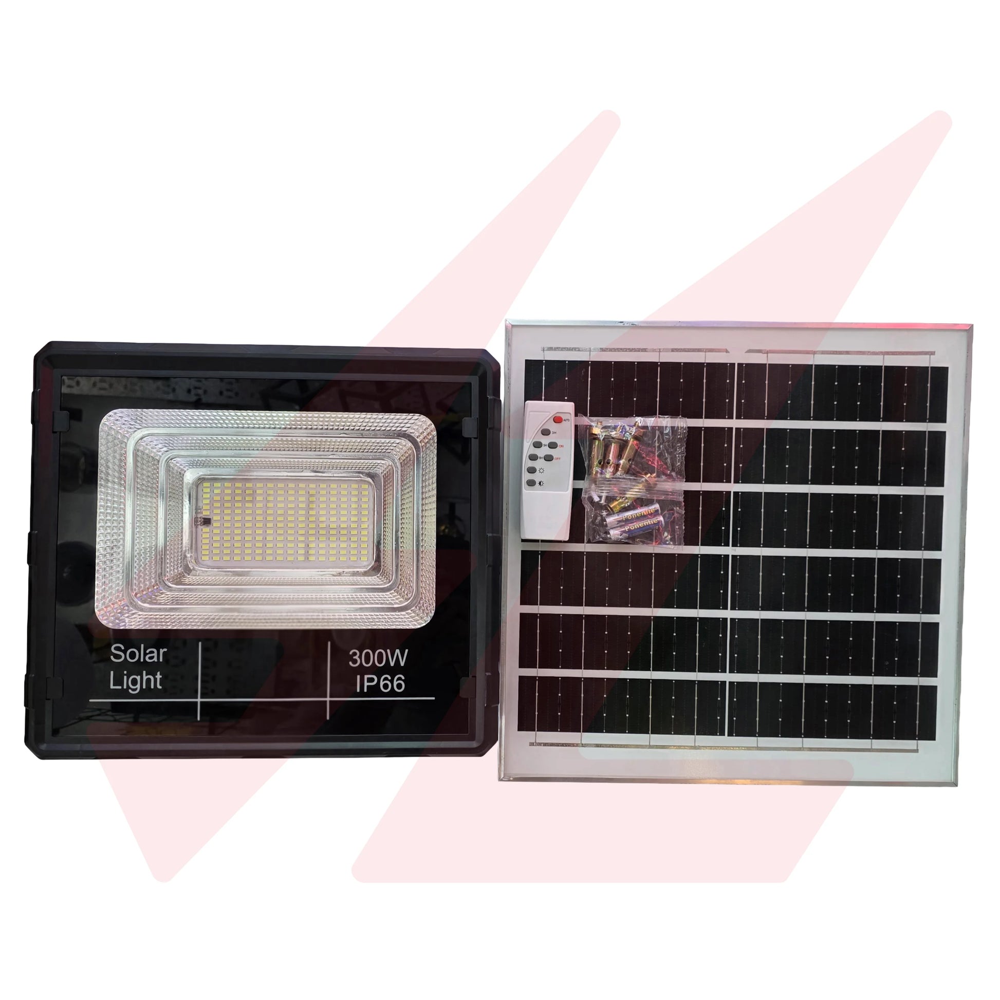 300W Solar LED Flood Light with Solar Panel Remote Control and IP66 Waterproof Protection.
Smart Life Lighting & Electrical