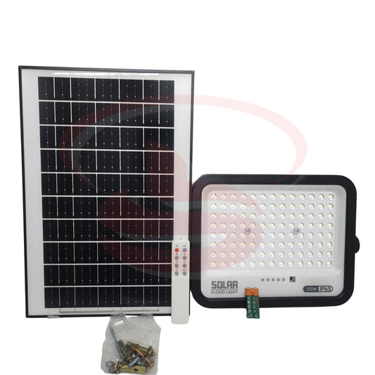 300W Solar Flood Light with Remote and Solar Panel – Outdoor Waterproof LED Security Light by Smart Life Lighting & Electrical