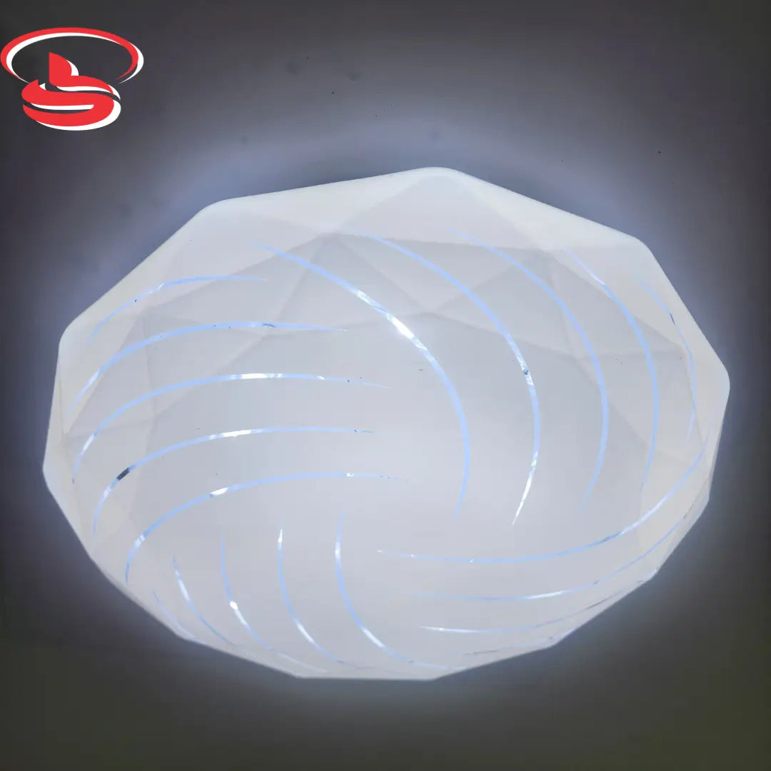 Crystal Glow 30w Geometric LED Ceiling Light with swirl design – modern energy-efficient ceiling fixture for home and office use in South Africa.
Smart Life Lighting & Electrical