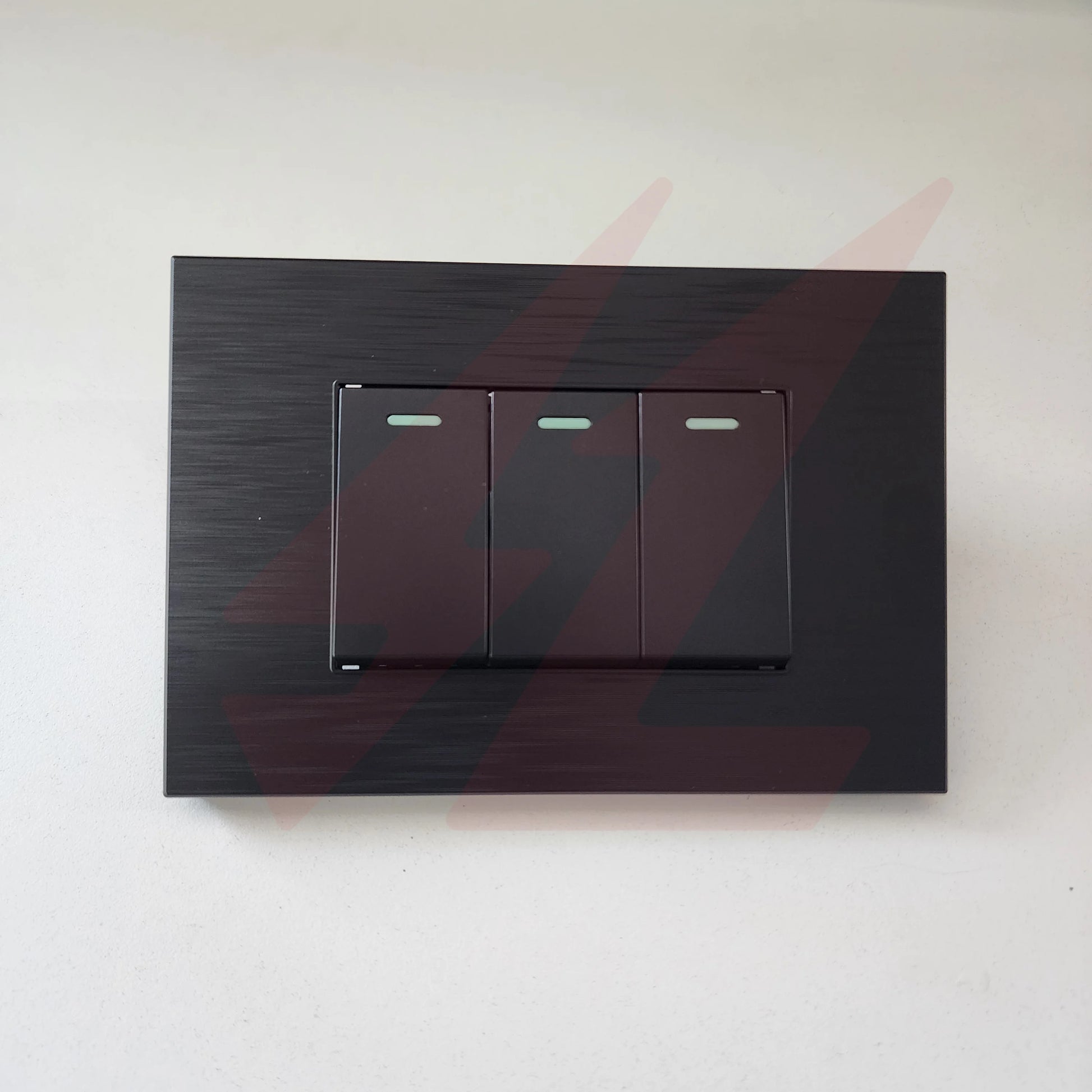 3 Lever 1 Way Switch black modern electrical wall switch.
Smart Life Lighting & Electrical		