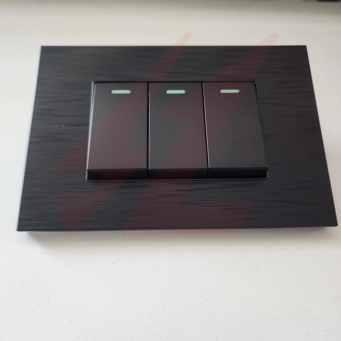 3 Lever 1 Way Switch black modern electrical wall switch.
Smart Life Lighting & Electrical		