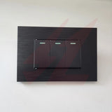 3 Lever 1 Way Switch black modern electrical wall switch.
Smart Life Lighting & Electrical		