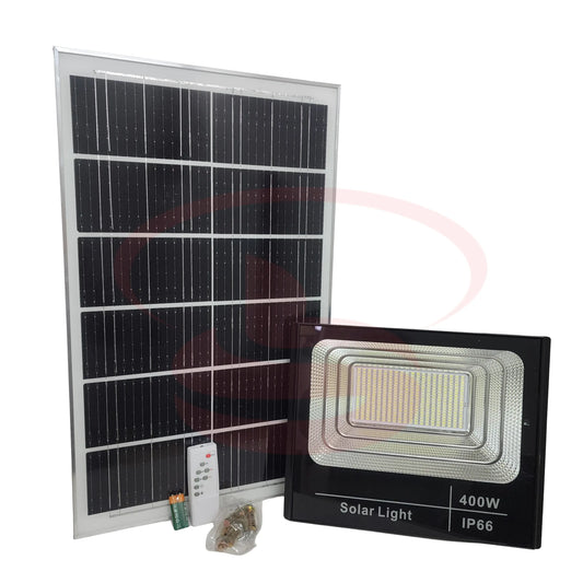 400W Solar Flood Light with Remote and Solar Panel – Outdoor Waterproof LED Security Light by Smart Life Lighting & Electrical