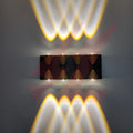 8W Modern LED Up Down Wall Lamp with Black Aluminum Body, Warm White 3000K Decorative Beam Lighting for Indoor & Outdoor Walls