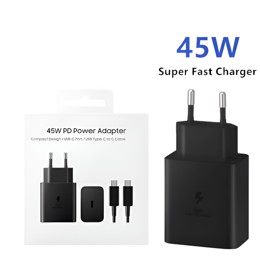 MS 45W Super Fast Charger Compatible With Samsung & Smart Devices. - Mr.Smart SA's Best Online Shopping Store
