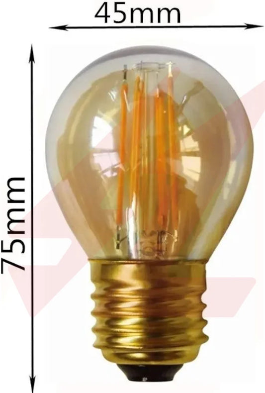 4W E27 LED Filament Bulb G45 3000K Warm White.
Smart Life Lighting & Electrical	
