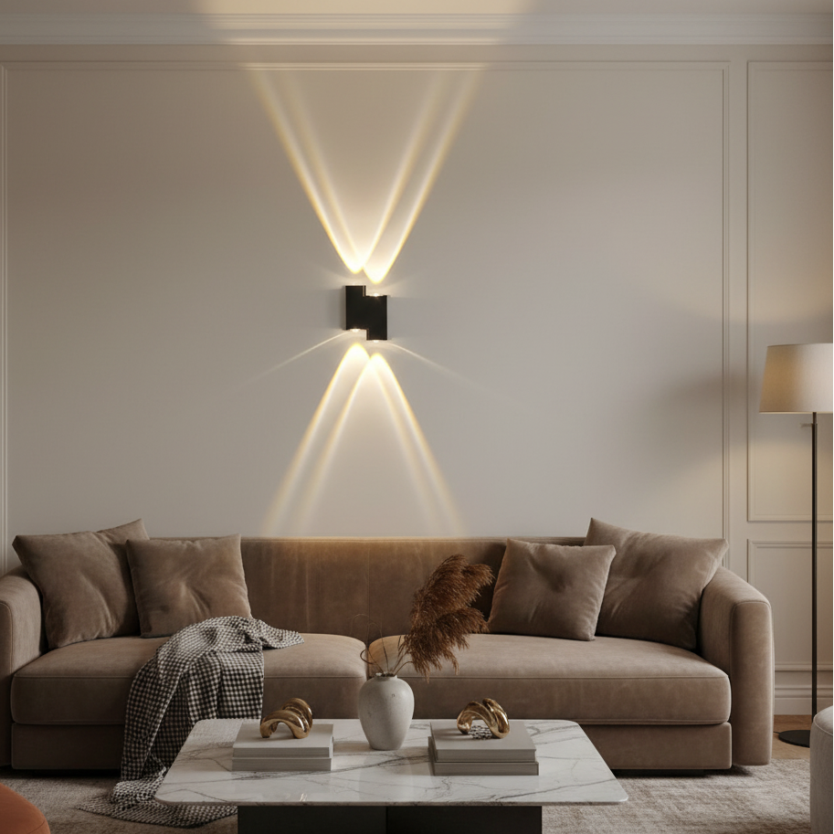 4W Modern LED Wall Lamp Warm White 3000K Decorative Up Down Wall Light. 
Smart Life Lighting & Electrical