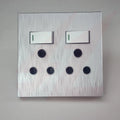 4×4 Double Socket Silver modren Wall Plate design.
Smart Life Lighting & Electrical		