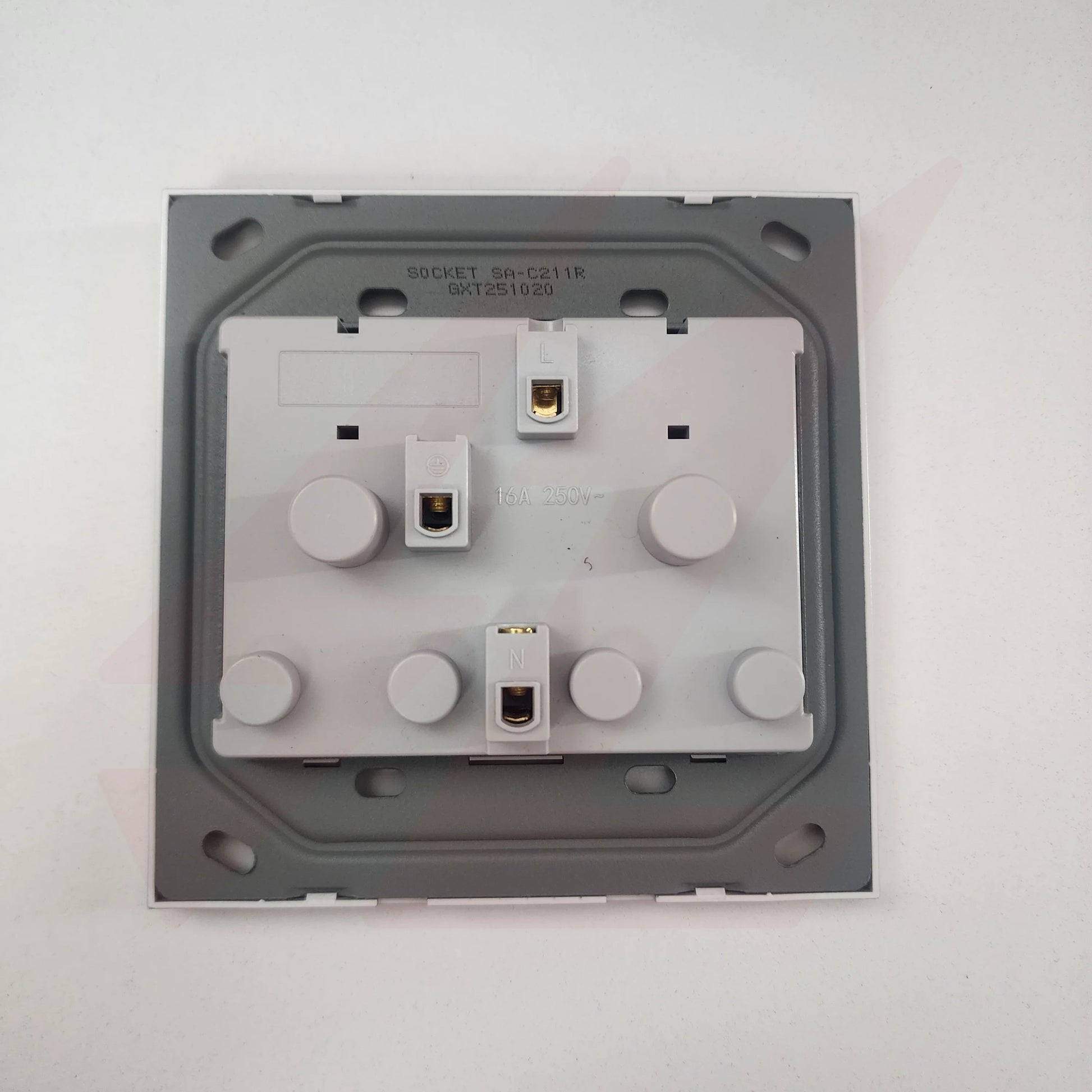 4×4 Double Socket Silver modren Wall Plate design.
Smart Life Lighting & Electrical		