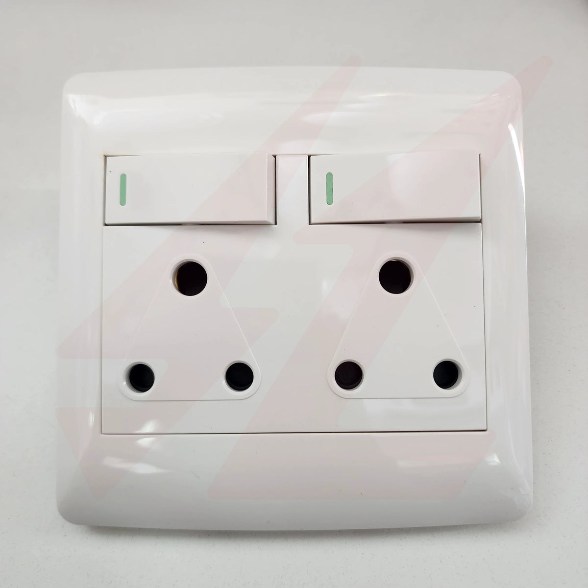 4×4 Double Socket White modren Wall Plate design.
Smart Life Lighting & Electrical		