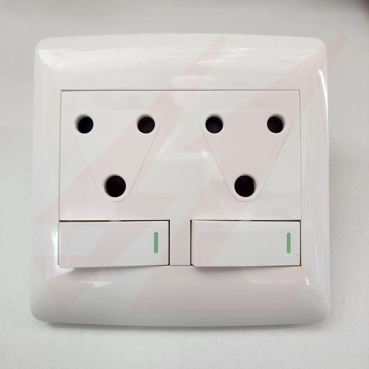 4×4 Double Socket White modren Wall Plate design.
Smart Life Lighting & Electrical		