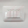 White 4 lever 1 way wall switch with modern rectangular design.
Smart Life Lighting & Electrical		