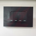 4 Lever 1 Way Switch black modern electrical wall switch.
Smart Life Lighting & Electrical		