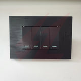 4 Lever 1 Way Switch black modern electrical wall switch.
Smart Life Lighting & Electrical		