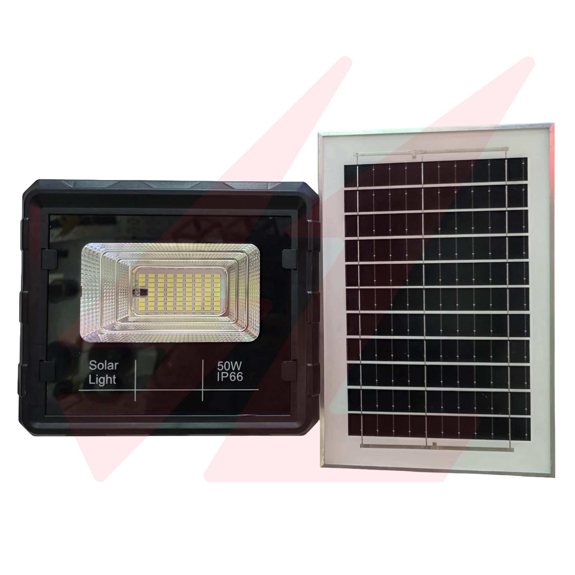 50W Solar LED Flood Light with Solar Panel Remote Control and IP66 Protection.
Smart Life Lighting & Electrical		