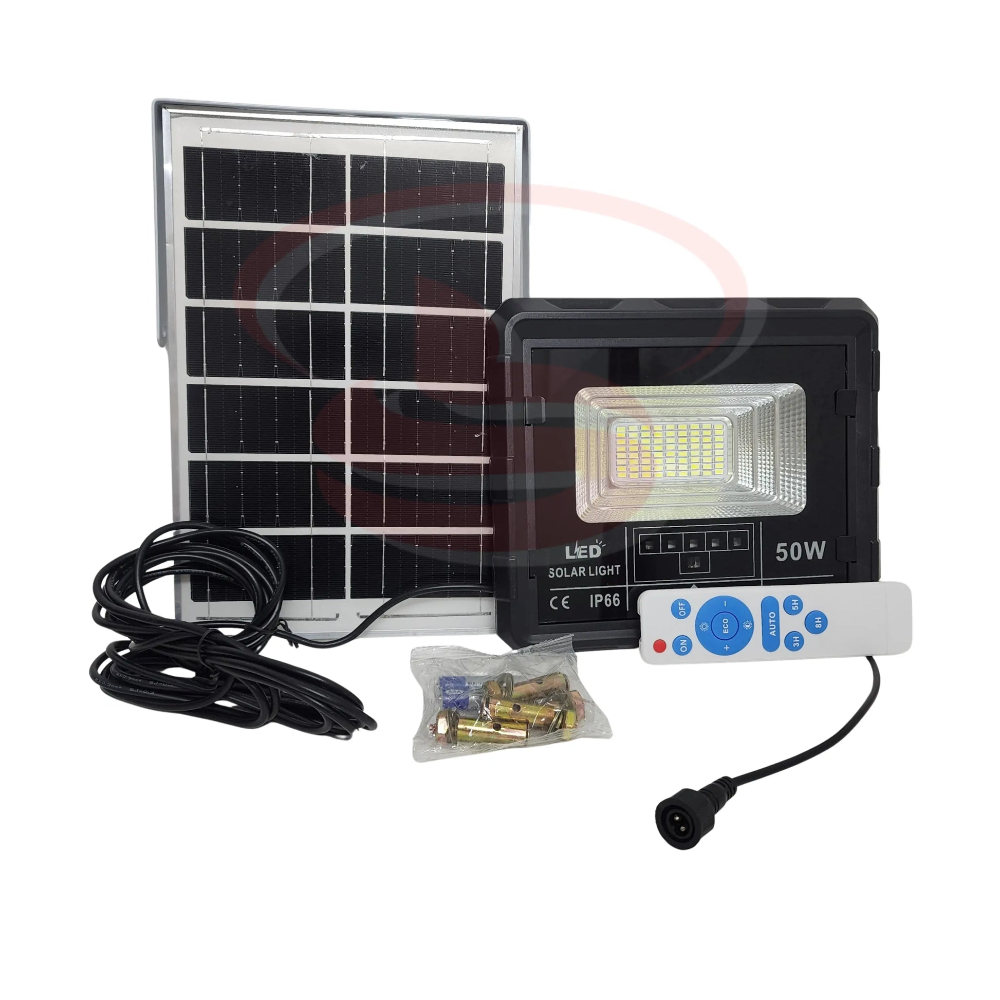 50W Solar Flood Light with Remote and Solar Panel – Outdoor Waterproof LED Security Light by Smart Life Lighting & Electrical