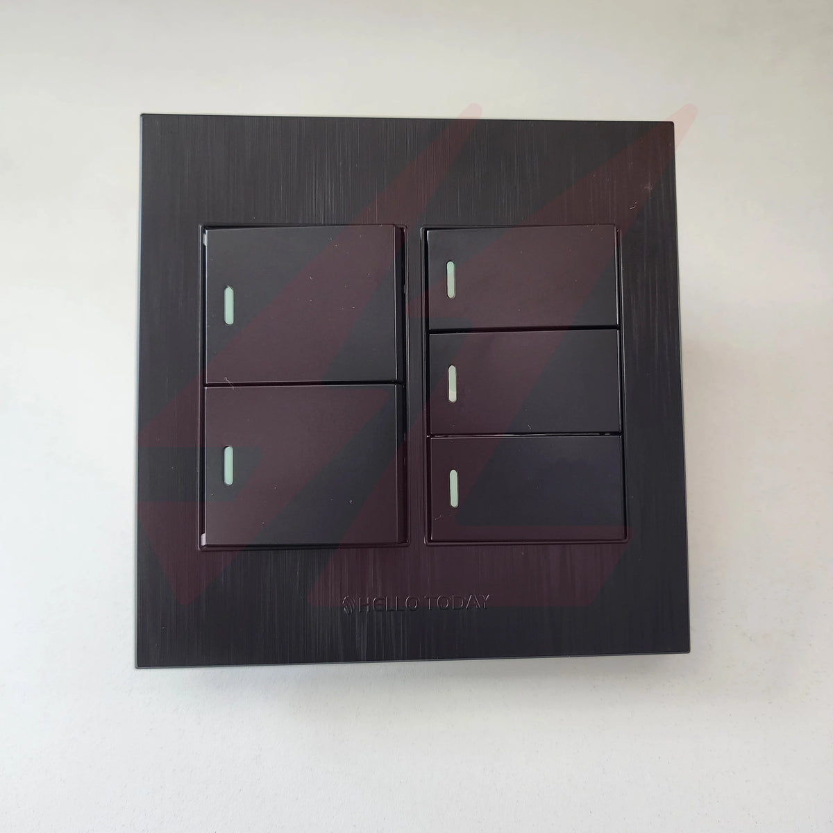 5 Lever 1 Way Switch black modern electrical wall switch.
Smart Life Lighting & Electrical		
