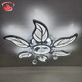 Modern 73w LED ceiling light featuring five leaf-shaped LED panels with crystal accents, combining pendant charm with energy-efficient design.
Smart Life Lighting & Electrical