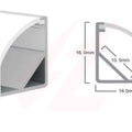 16x16mm 90 Degree Corner Black LED Aluminum Profile Channel with Frosted Diffuser.
Smart Life Lighting & Electrical		
