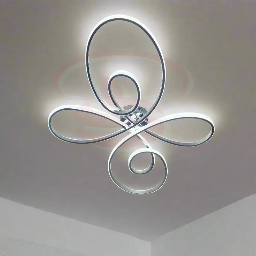 Contemporary abstract loop LED ceiling light with chrome finish, perfect for modern home décor and energy-efficient ambient lighting.
Smart Life Lighting & Electrical