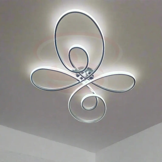Contemporary abstract loop LED ceiling light with chrome finish, perfect for modern home décor and energy-efficient ambient lighting.
Smart Life Lighting & Electrical