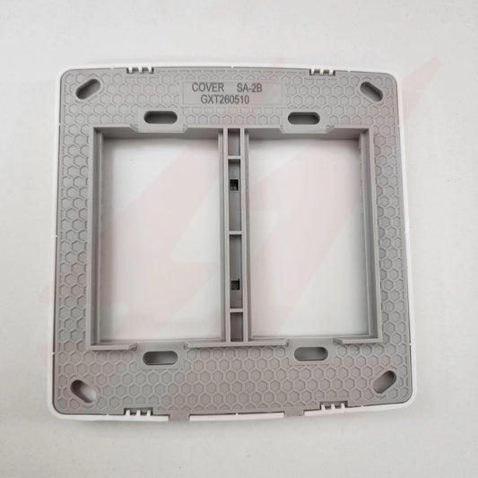 White 4x4 blank electrical cover modern wall plate.
Smart Life Lighting & Electrical	