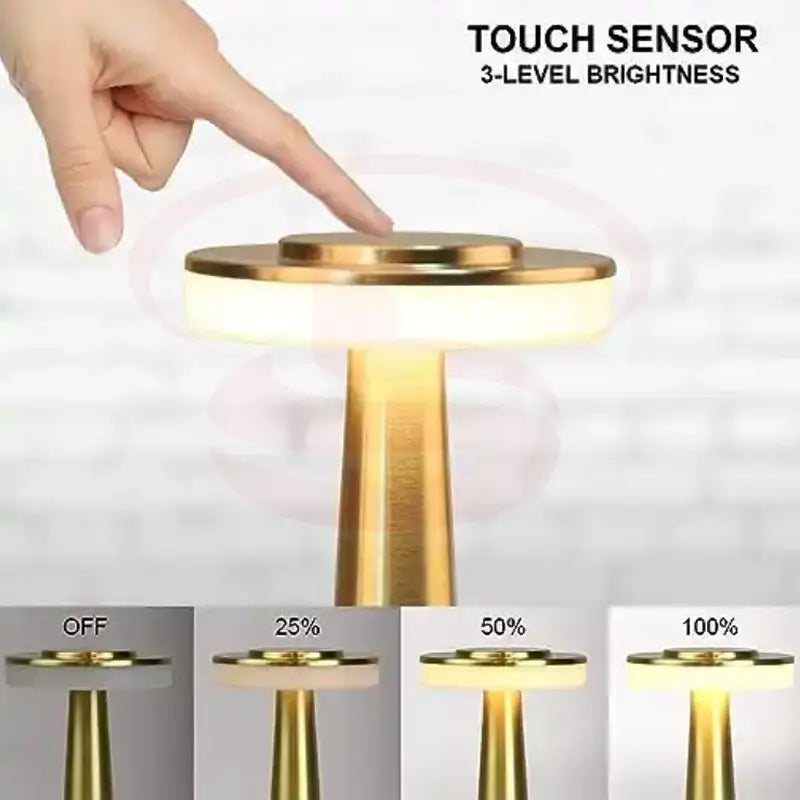 Elegant cone-shaped rechargeable LED table lamp with brushed metallic finish, 3 colour dimmable modes and Type-C Charging – modern home and restaurant lighting in South Africa.
Smart Life Lighting & Electrical