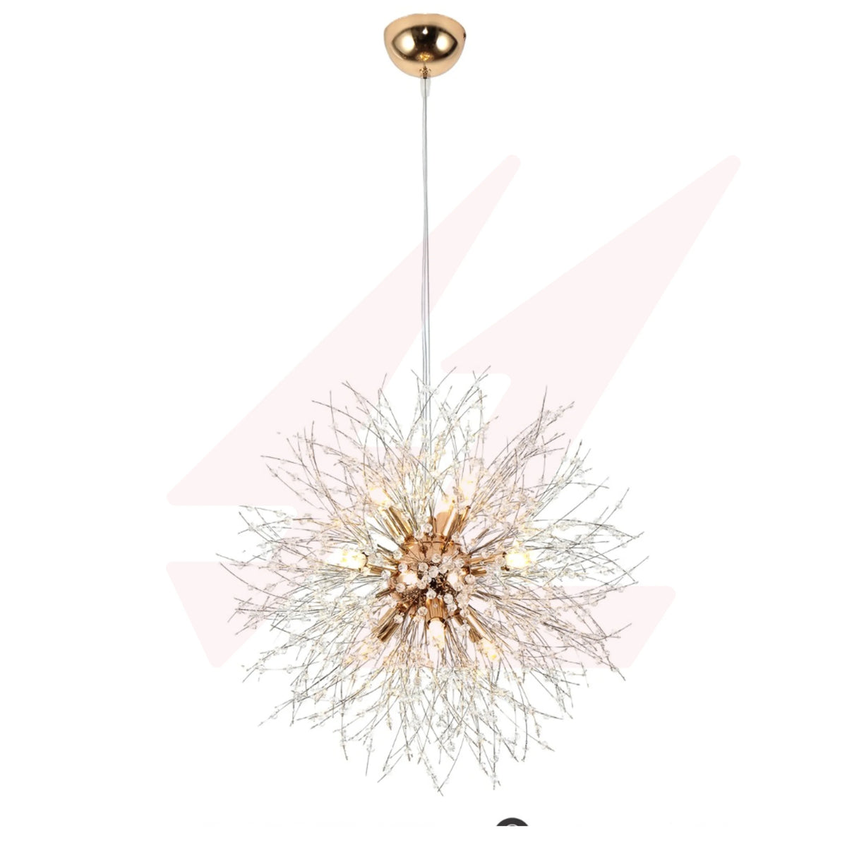 Crystal Fireworks Shape Pendant Light with Clear K9 Crystals and 8 G9 LED Bulbs.
Smart Life Lighting & Electrical