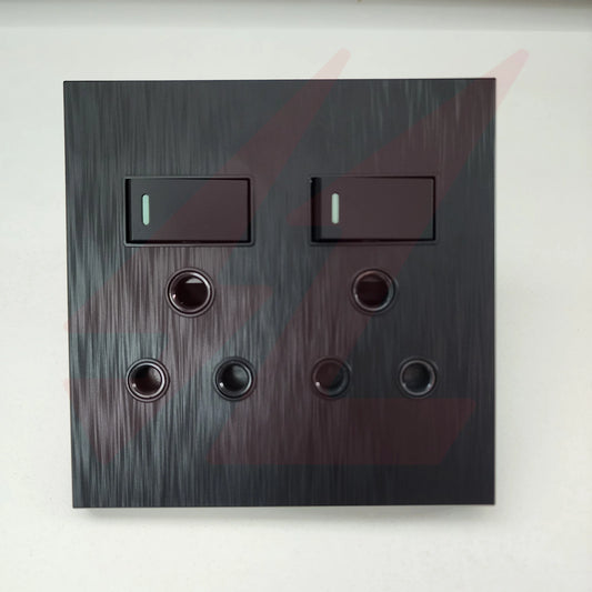 Double Socket Plug 4×4 – Black.
Smart Life Lighting & Electrical		