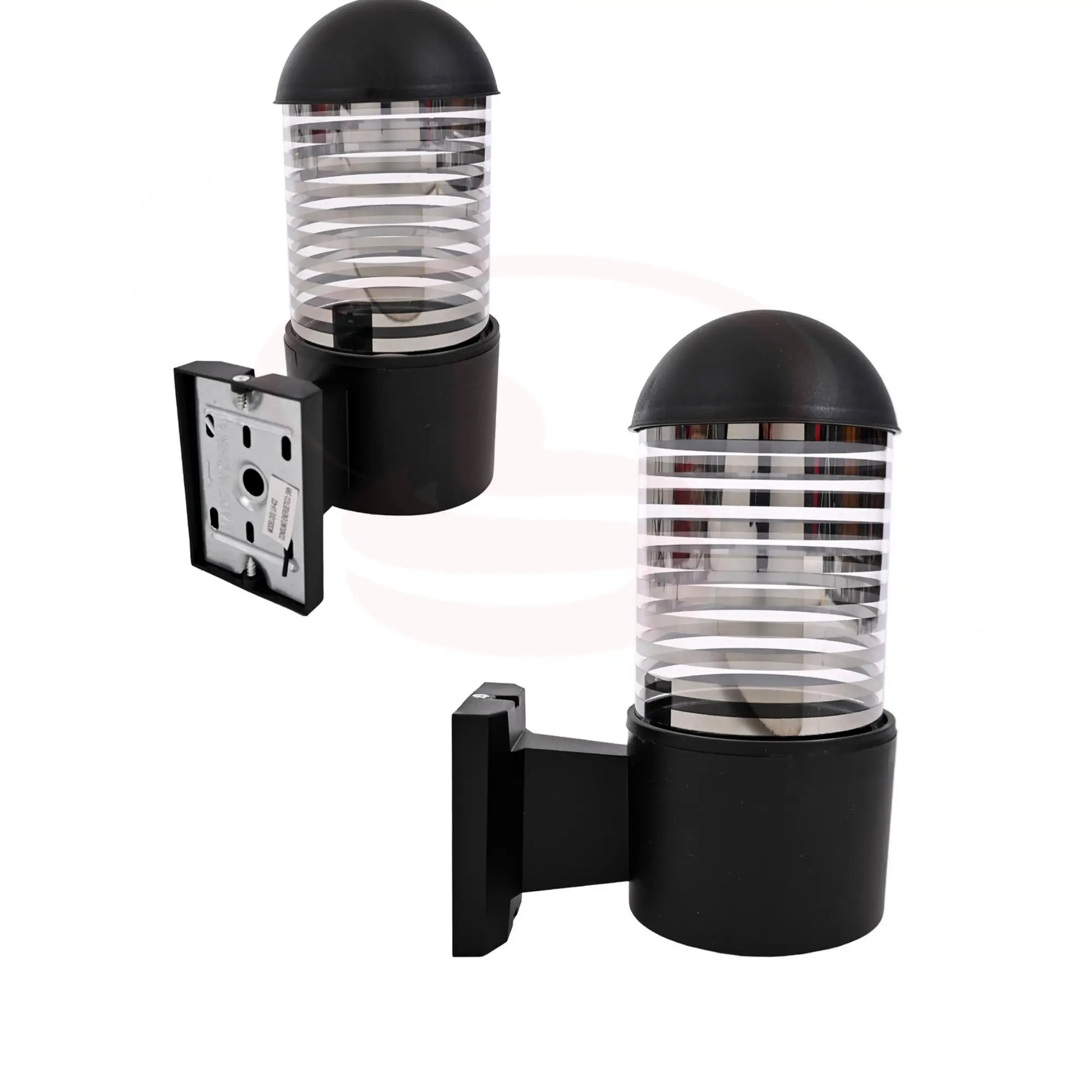 Black Dome Wall Light glowing on exterior wall – Outdoor E27 Lamp
Smart Life Lighting & Electrical