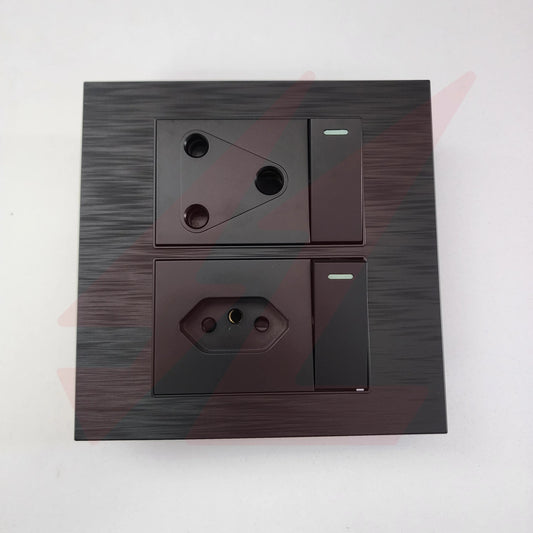Black Euro single socket plug 4×4 with 1 way switch.
Smart Life Lighting & Electrical		