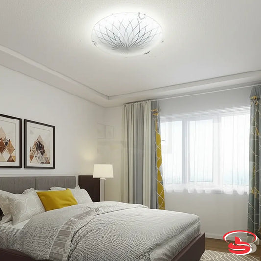 Flower petals glass ceiling light with frosted finish, flush mount fixture with optional 12W LED globes for modern home lighting.
Smart Life Lighting & Electrical