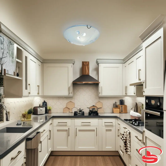 Modern glass dome ceiling light with chrome base, perfect for indoor home lighting in bedrooms, bathrooms, and hallways.
Smart Life Lighting & Electrical