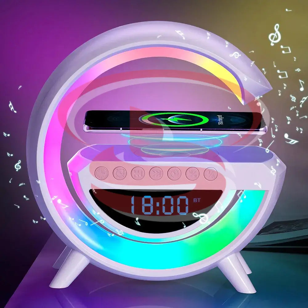 G Shape LED Lamp with Clock, Bluetooth Speaker, FM Radio, USB, Micro SD and Wireless Charging – Multi-Functional Smart Lamp.
Smart Life Lighting & Electrical