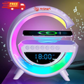 BT-3401 G-Shape Multifunction Light With Alarm Clock, Wireless Charger & BT Speaker. - Mr.Smart SA's Best Online Shopping Store