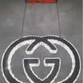 GUCCI Logo Luxury Crystal Hanging LED Pendant Light with Remote control. - Mr.Smart SA's Best Online Shopping Store