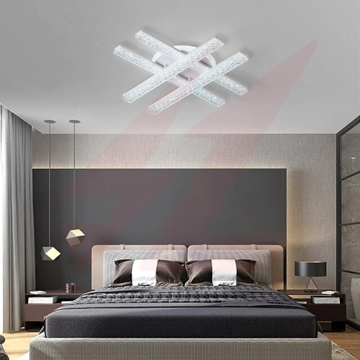 Hashtag Shape 70W LED Ceiling Light with Crystal Design and 3 Colour CCT.
Smart Life Lighting & Electrical