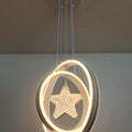 LED Acrylic rings pendant with crystal star. - Mr.Smart SA's Best Online Shopping Store