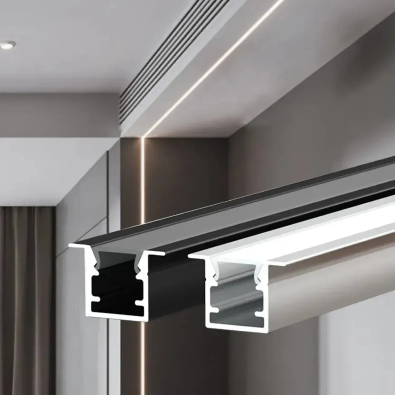 17×15mm LED Aluminum Profile Channel Silver and Black with Diffuser Cover.
Smart Life Lighting & Electrical		