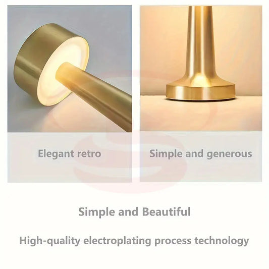 Luxury golden rechargeable LED touch lamp with Type-C charging, 3 dimmable colour modes – warm white, cool white, crystal white – modern home and restaurant lighting South Africa.
Smart Life Lighting & Electrical